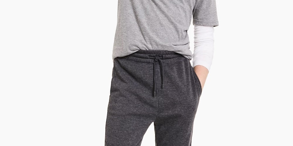 Big Boys Solid Moto Knit Jogger Black Size Small