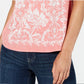 Style & Co Women's Graphic T-Shirt Orange Size Medium