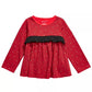 First Impressions Baby Girl's Cotton Long Sleeve Check Ruffle T-Shirt Red Size 24 Months