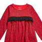 First Impressions Baby Girl's Cotton Long Sleeve Check Ruffle T-Shirt Red Size 24 Months