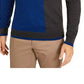 Alfani Men's Merino Blend Blocked Crewneck Sweater Grey Size XX-Large