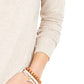 Style & Co Women's Speckled Shimmer Top Beige Size X-Large