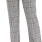 Charter Club Women's Plaid Straight-Leg Pants  Dark Gray Size 14 Petite