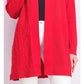 Charter Club Women's Patchwork Cardigan Red Size Large