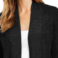 Charter Club Women's Cotton Open Front Cardigan Black Size Medium