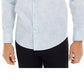 Alfani Men's Classic Fit Abstract Plaid Shirt Navy Size XX-Large