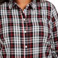 Charter Club Women's Plus Size Ilanna Cotton Plaid Button-Up Shirt Black Size 1X