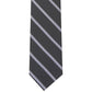 INC International Concepts Men's Stripe & Coiled Snake Skinny Tie Navy Size Regular