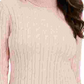 Charter Club Women's Cable Turtleneck Sweater Pink Size X-Large