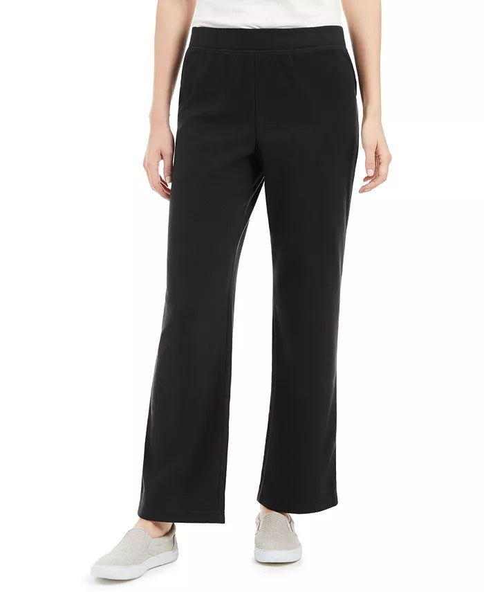 Karen Scott Men's Sport Microfleece Pants Black Size Small