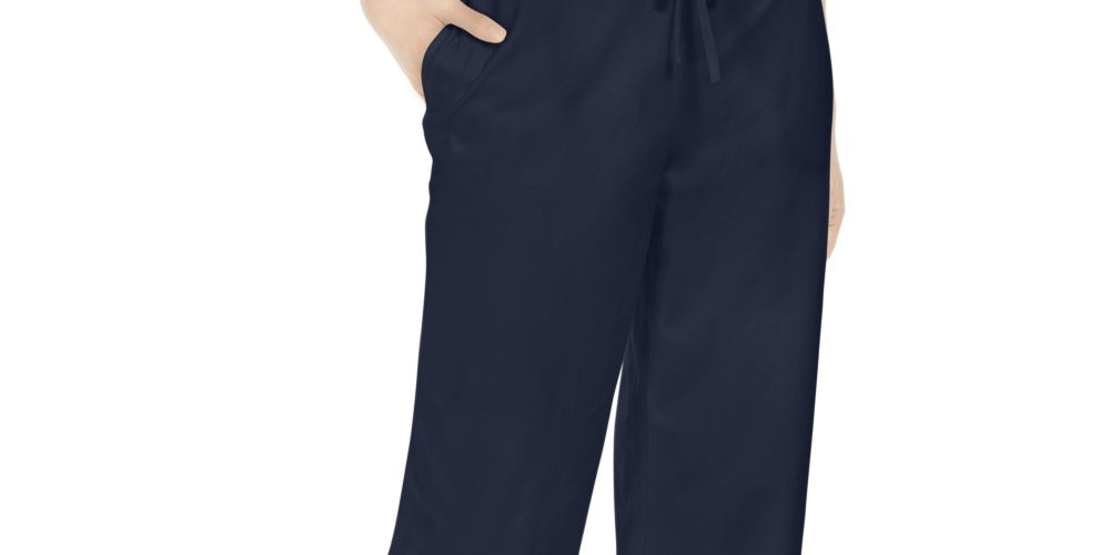 Karen Scott Women's Knit Capri Pants Navy Size Small