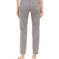 Charter Club Women's Houndstooth Skinny Tummy-Control Jeans White Size 14