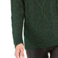 Charter Club Women's Embellished Long Sleeve Off Shoulder Sweater Dark Green Size XX-Large