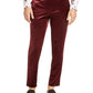 INC International Concepts Men's Flat Front Tapered Straight Fit Pants Red Size 36X32