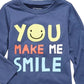 First Impressions Toddler Boy's Smile Print Cotton T-Shirt Blue Size 2T