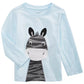 First Impressions Baby Boy's Zebra Print Cotton T-Shirt  Blue Size 12 Months