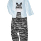 First Impressions Baby Boy's Zebra Print Cotton T-Shirt  Blue Size 12 Months