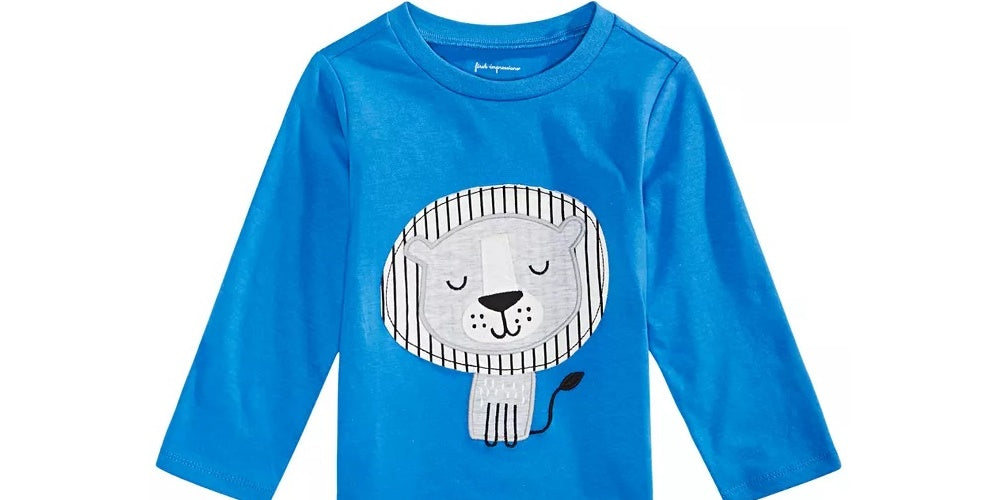 First Impressions Toddler Boy's Lion Print T Shirt Blue Size 2T