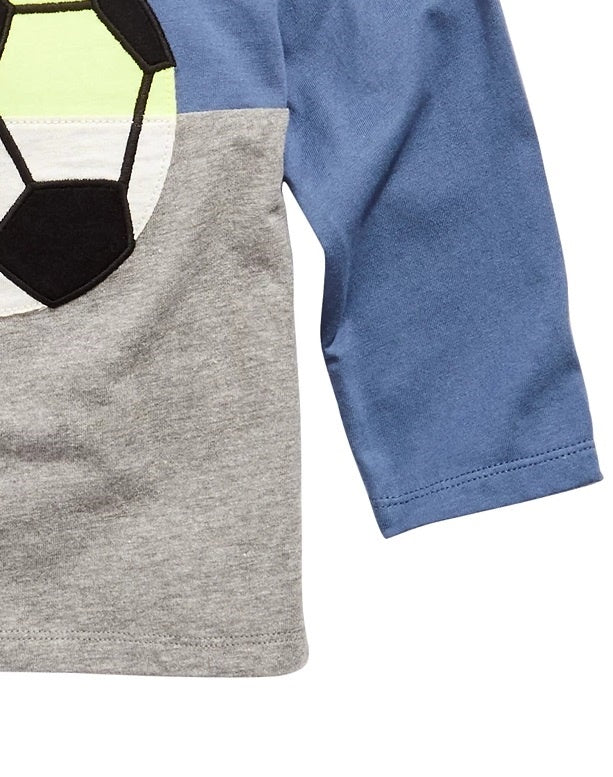 First Impressions Baby Boy's Soccer-Print Colorblocked T-Shirt Blue Size 12 Months