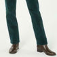 Charter Club Women's Lexington Corduroy Tummy Control Pants Green Size 8