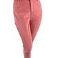 Charter Club Women's Lexington Corduroy Tummy-Control Pants Dark Pink Size 10
