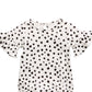 First Impressions Baby Girls Cheetah-Print Bell-Sleeve Cotton Bodysuit White Size 18M