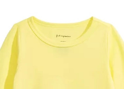 First Impressions Baby Girl's Cat-Print T-Shirt Yellow Size 18 Months