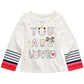 First Impressions Baby Girls Cotton Long-Sleeve Graphic-Print T-Shirt White Size 12M