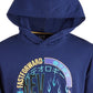 Ideology Big Boy's Graphic Print Hooded T Shirt Blue Size Small