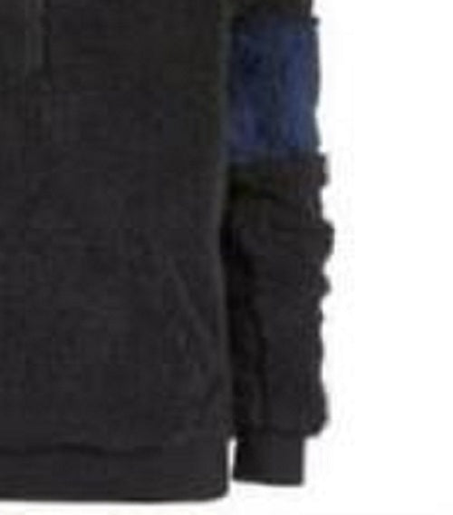 Ideology Big Boys Faux-Fur Hoodie Black Size Large