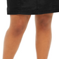 Karen Scott Women's Plus Size Knit-Waistband Skort  Black Size 18W