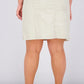 Karen Scott Women's Plus Size Knit-Waistband Skort Gray Size 18W