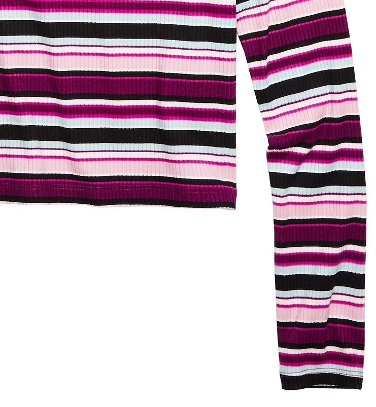 Epic Threads Big Girls Striped Top Dark Purple Size Large