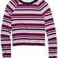 Epic Threads Big Girls Striped Top Dark Purple Size Extra Large