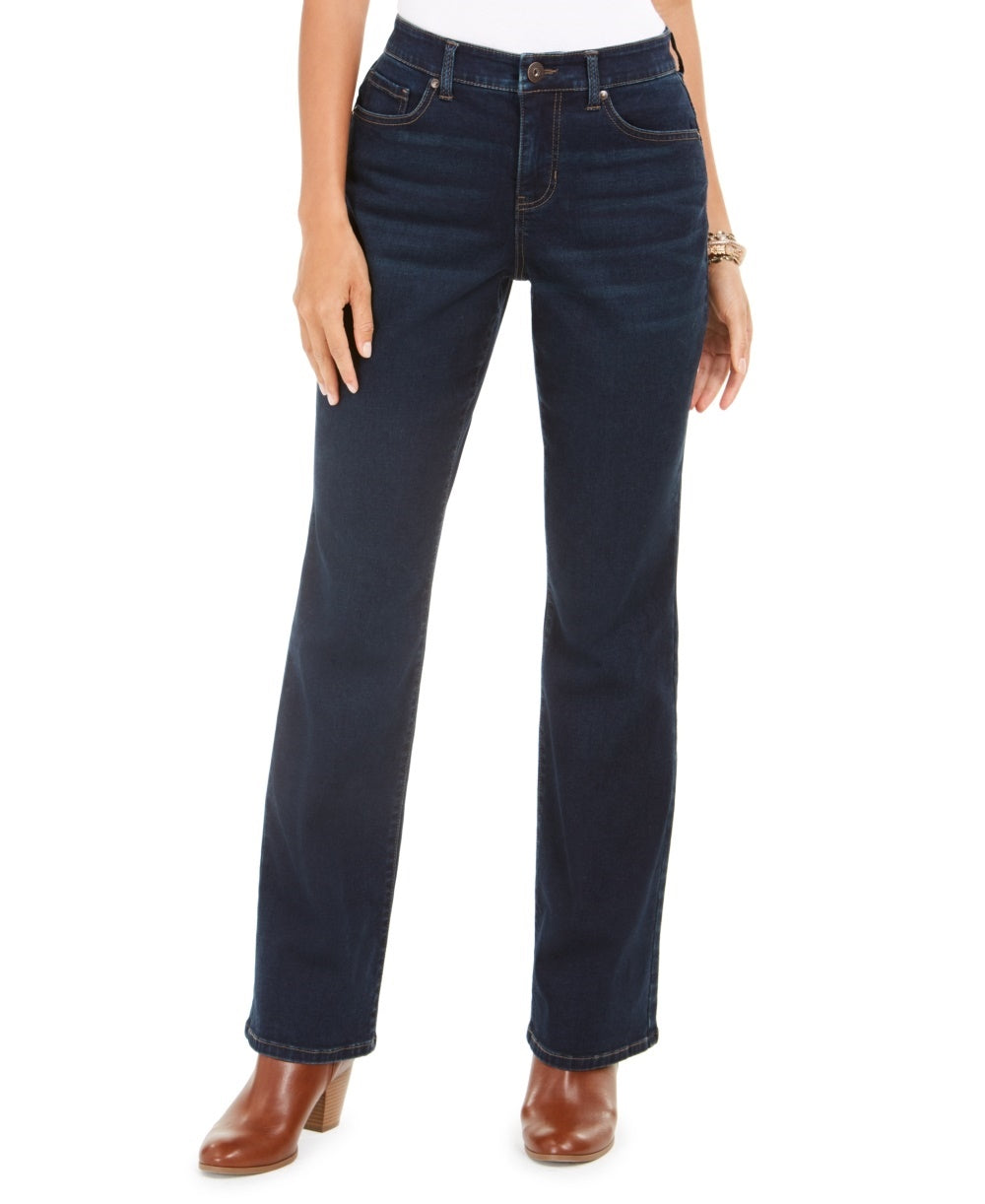 Style & Co Women's Power Sculpt Bootcut Jean  Blue Size 18