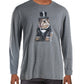 Club Room Men's Bulldog Tuxedo Graphic Crewneck T-Shirt Gray Size X-Large