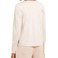 INC International Concepts Women's Printed Moleskin Topper White Size Medium