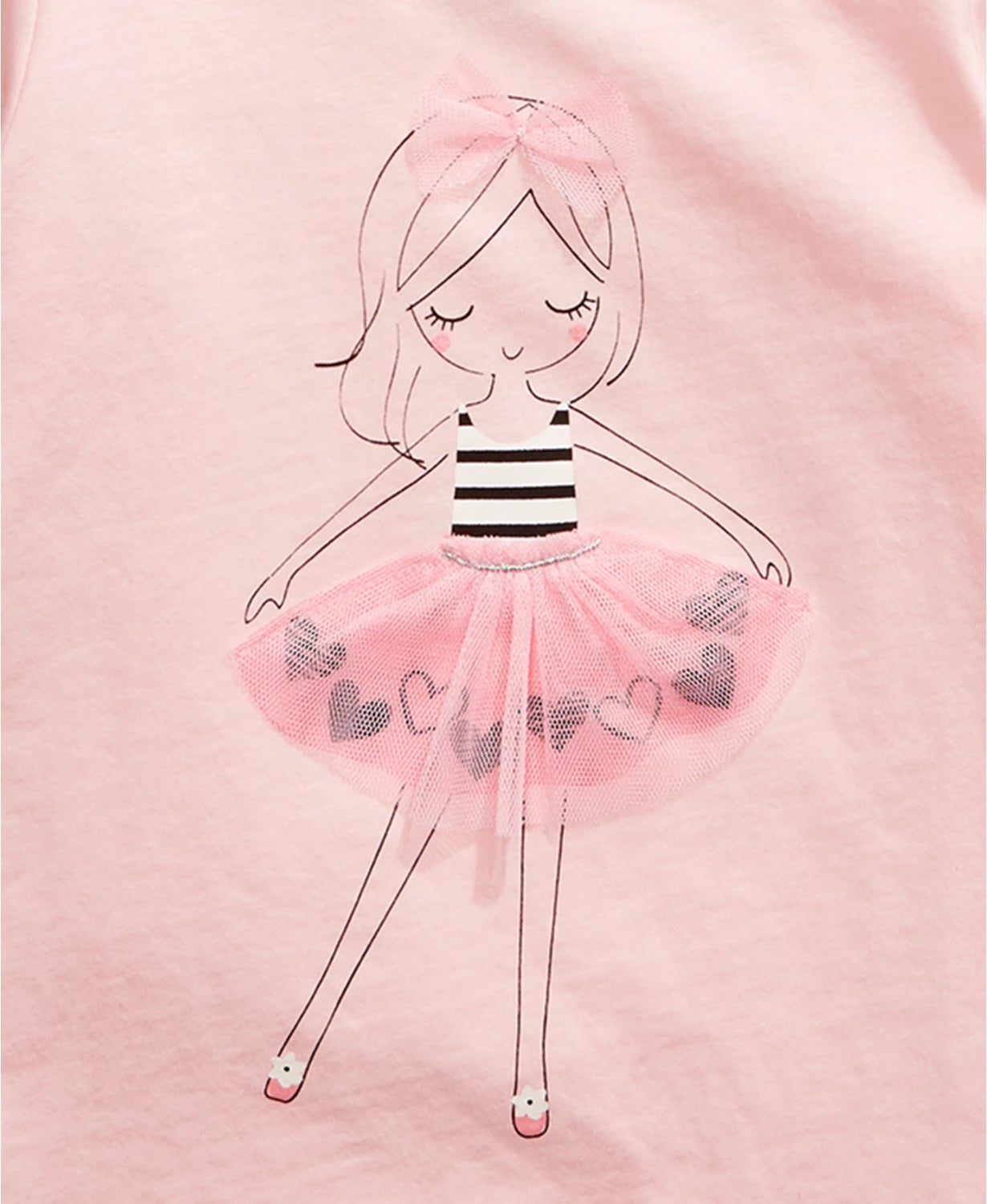First Impressions Baby Girl's Tutu Girl T-Shirt  Pink Size 3-6 Months