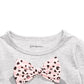 First Impressions Baby Girl's Dog Bow T-Shirt Gray Size 12 Months