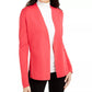 Alfani Women's Full Needle Sweater Coat Red Size Petite Medium