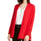 Alfani Women's Snap-Sleeve Open Cardigan  Red Size Small