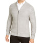 Tasso Elba Men's Full Zip Marled Sweater Grey Size Medium