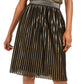 INC International Concepts Women's Gold Pleated Skirt Gold Size X-Large