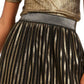 INC International Concepts Women's Gold Pleated Skirt Gold Size X-Large