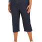 Karen Scott Women;s Plus Size Denim Capri Pants  Blue Size Petite Small