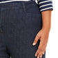 Karen Scott Women;s Plus Size Denim Capri Pants  Blue Size Petite Small