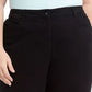 Karen Scott Women's Plus Stretch Tummy Control Capri Pants Black Size 20W