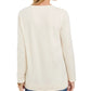 Style & Co Women's Metallic Graphic Sweatshirt Beige Size Small