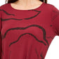 Alfani Women's Printed Swing Top Red Size Petite Medium