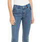 INC International Concepts Women's Petite Embellished-Front Skinny Jeans Blue Size 4P